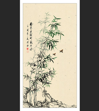 水墨國(guó)畫(huà)竹子