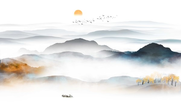 新中式山水畫
