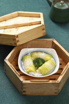 鮮蝦白菜卷
