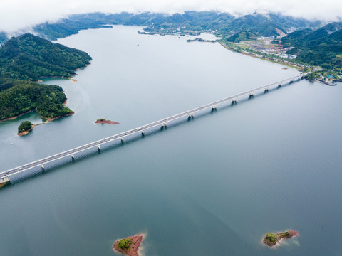 千岛湖大桥航拍角度