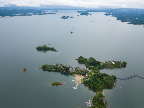 航拍千岛湖景区