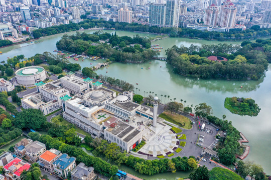 航拍福建博物院