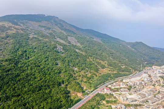 航拍福建福州平潭北港村