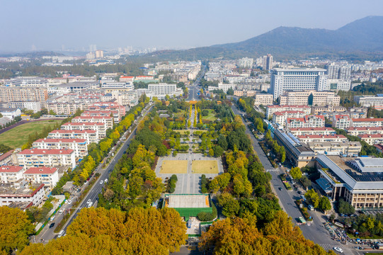 航拍南京故宫宫城核心区遗址