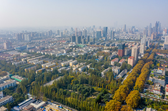 航拍南京故宫宫城核心区遗址