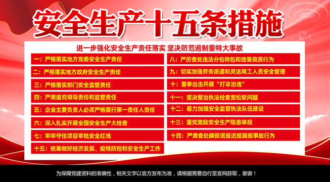安全生產(chǎn)十五條措施
