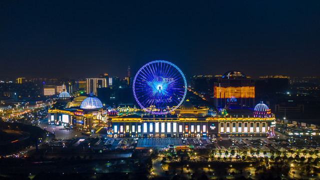 常州江南环球港夜景航拍