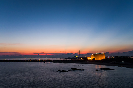 广东揭阳惠来沟疏海边日落