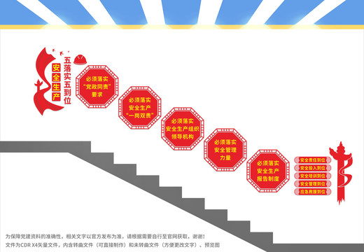 安全生产五落实五到位楼梯