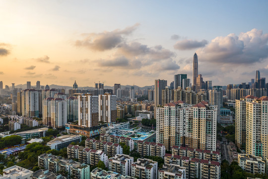 广东省深圳市福田区都市风景