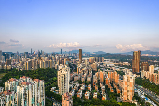 广东省深圳市福田区都市风景