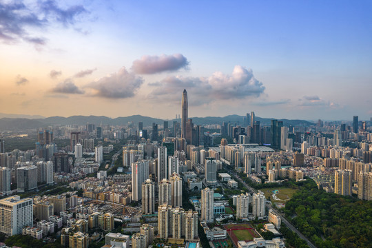 广东省深圳市福田区都市风景