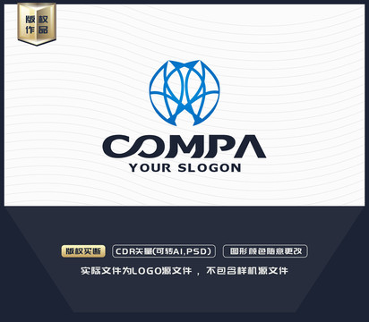 抽象線條LOGO