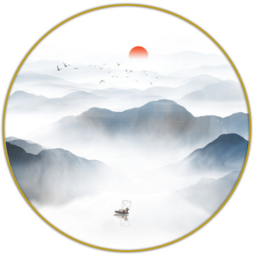 書房山水畫