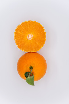 新鲜的橙子果冻橙