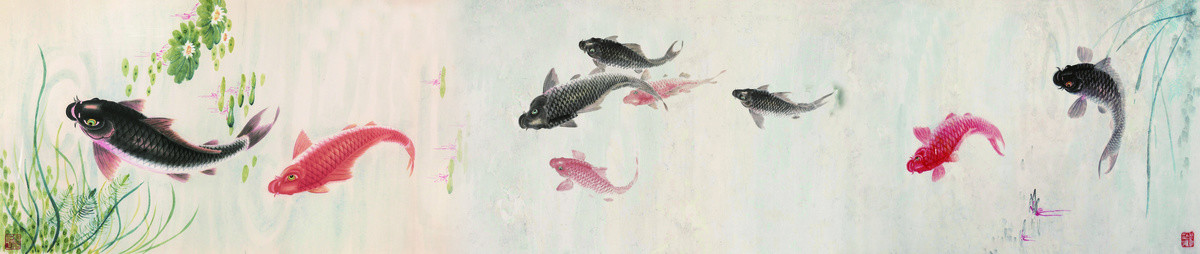 水墨鯉魚畫
