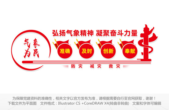 氣象精神文化墻