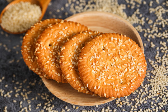 芝麻饼干