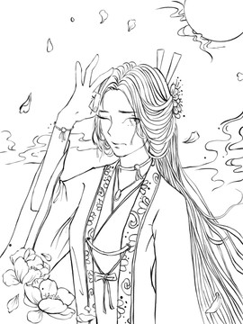 動(dòng)漫卡通人物線稿設(shè)計(jì)一