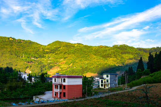 山村景色