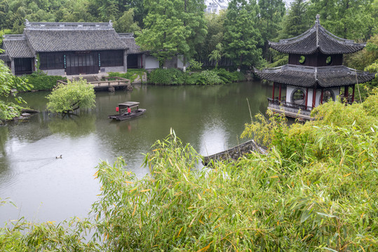 水绘园湖景