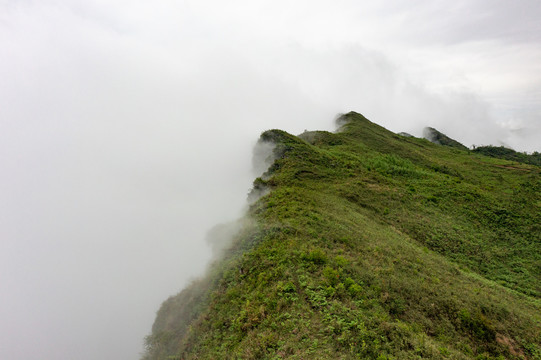 航拍湖南湘西龙山八面山素材