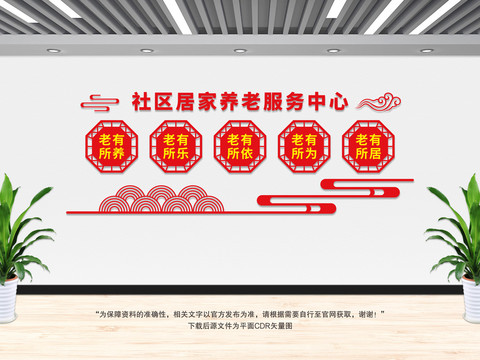 養(yǎng)老服務(wù)中心文化墻