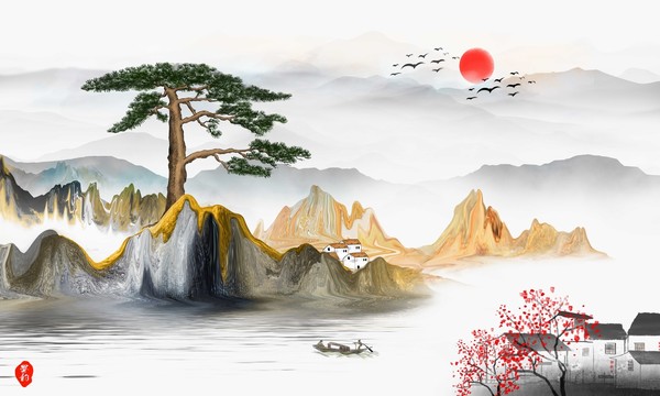 抽象山水畫