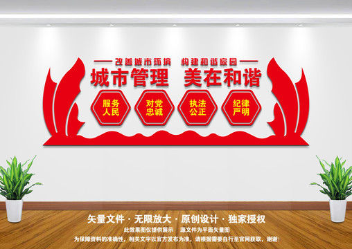 城市管理文化墻