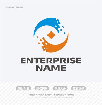 CJ字母科技金融LOGO设计