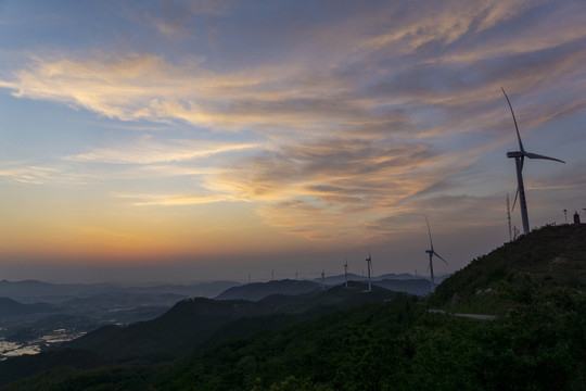 长沙宁乡神仙岭的日出