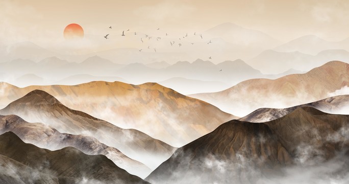 水墨山水畫