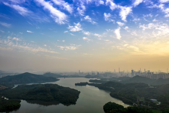 广东深圳罗湖城市风景