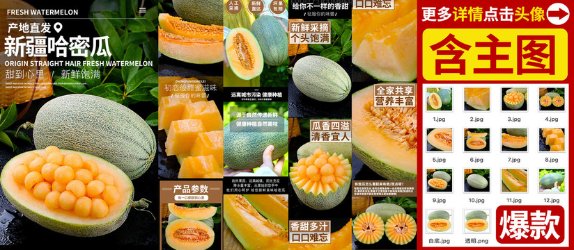 哈密瓜詳情頁