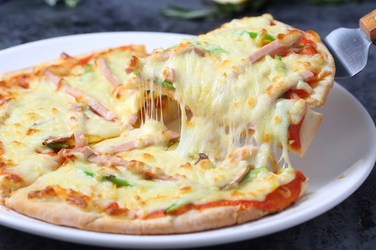 火腿蘑菇披萨