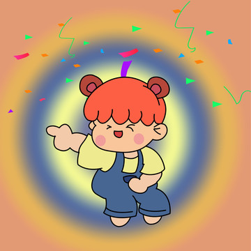 可愛動(dòng)漫小女孩