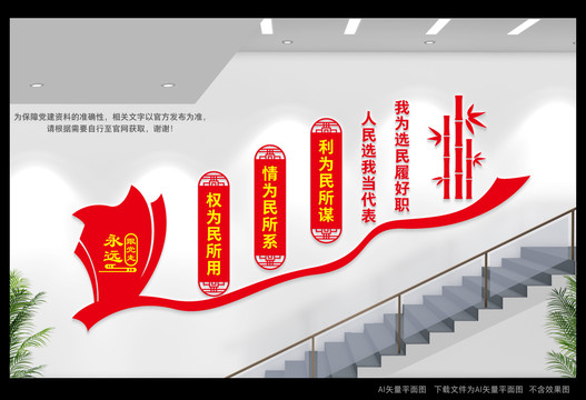 人大樓道文化墻
