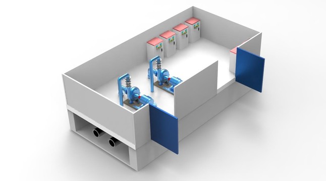 泵房三维模型