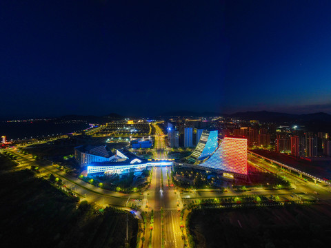 青岛蓝谷夜景