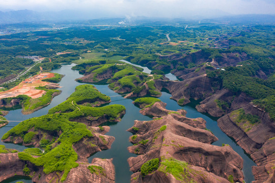 航拍湖南郴州高椅岭景区