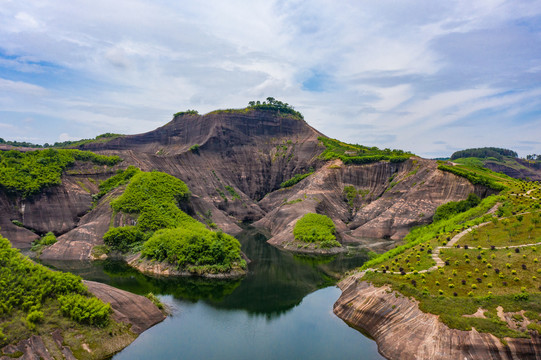 航拍湖南郴州高椅岭景区