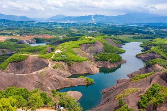 航拍湖南郴州高椅岭景区