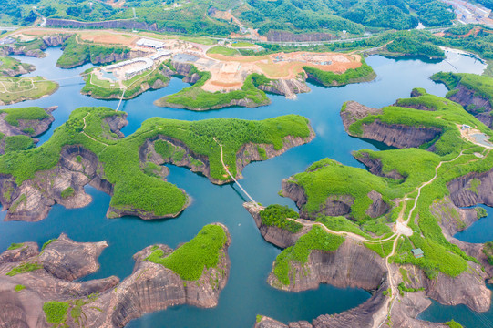 航拍湖南郴州高椅岭景区