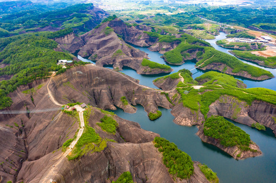 航拍湖南郴州高椅岭景区