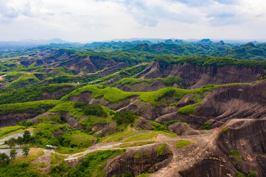 航拍湖南郴州高椅岭景区