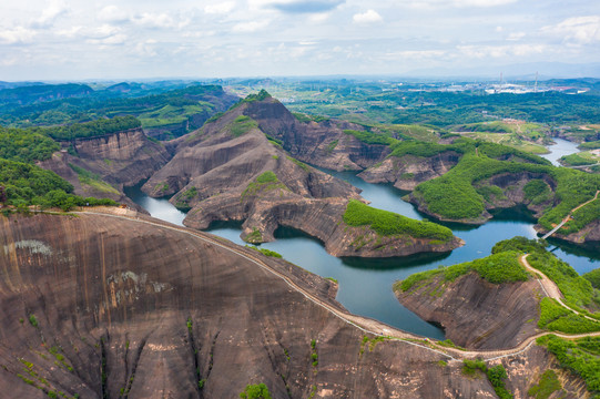 航拍湖南郴州高椅岭景区