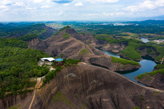 航拍湖南郴州高椅岭景区