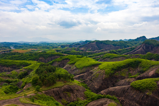 航拍湖南郴州高椅岭景区