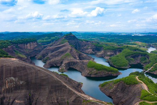 航拍湖南郴州高椅岭景区