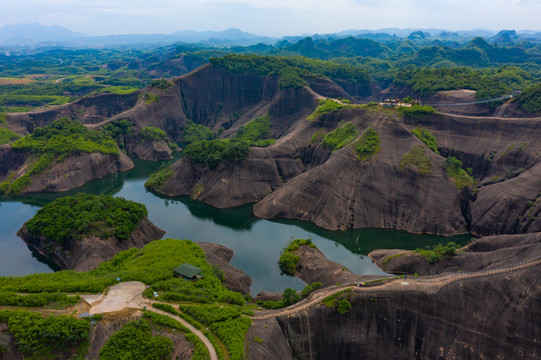 航拍湖南郴州高椅岭景区